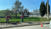 За слоем земли на автовокзале Керчи скрывался тротуар