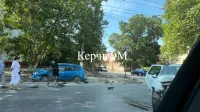 В Керчи на Горького произошла авария